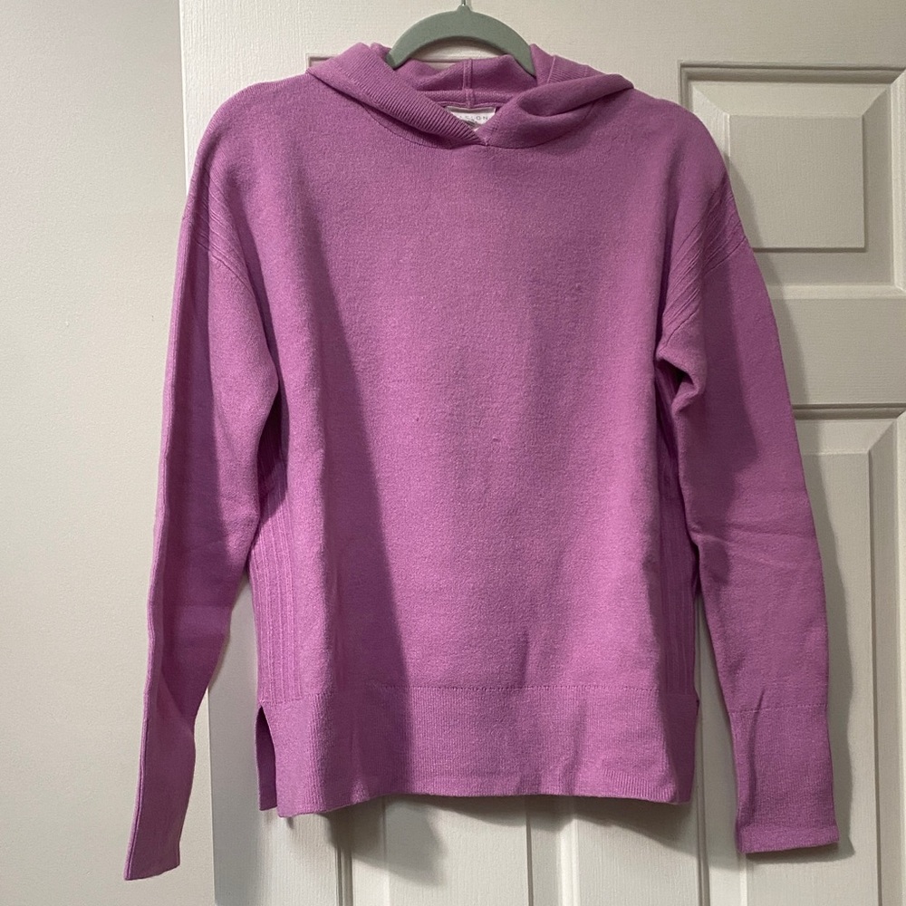 Caslon Lavender Hooded Sweater